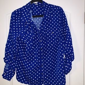 Polka dot button up